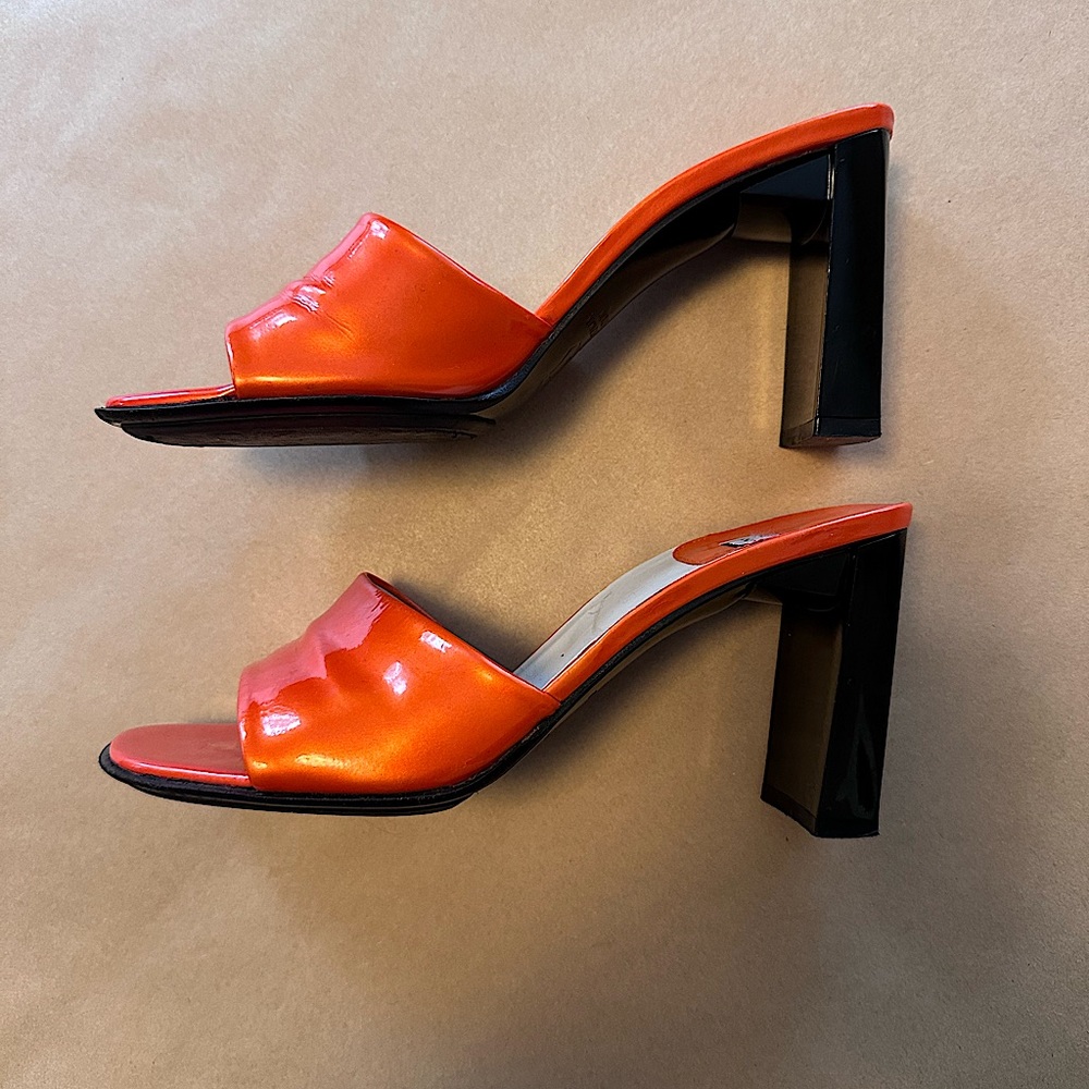 Stuart Weitzman patent leather heel